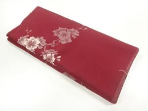 アンティーク　枝花模様織り出し着物洗い張り